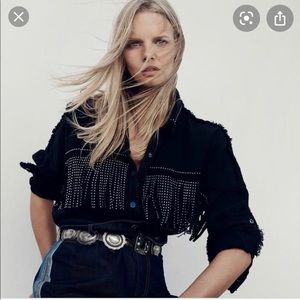 Zara Fringe Jacket
